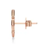 Kolczyki z diamentami różowe złoto AJK_027